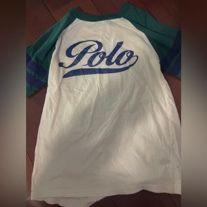 green and white "polo" top